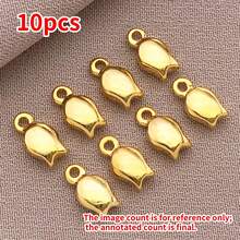 10pcs Premium Gold DIY Jewelry Charms Set – Heart, Star & Teardrop Pendants For Handmade Bracelets, Necklaces & Earrings – Perfect For Valentine's Day, Birthday & Wedding Gifts - Gold - View 17