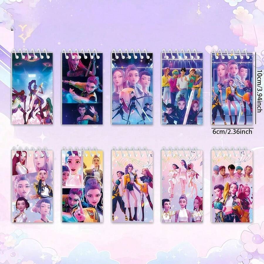 Spiral Notebook, Fashionable Idol-Related Writing Tool, Exquisite Design Combined With Unique Patterns, Suitable For Fans To Use In Daily Life And Collect, Practical For Journaling, Sketching And Note-Taking, Perfect Gift For Enthusiasts On Special Occasions, Stylish And Versatile, Easy To Store And Carry, Fits Various Scenarios Such As School, Office And Home, Random Delivery - Multicolor - View 1