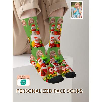 1 Pair Custom Face Socks, Custom Photo Sock, Custom Printed Socks, Personalized Funny Face Socks, Custom Picture Socks, Put Any Face On The Socks, Anniversary Gift, Valentine Gift, Birthday Gift, Wedding Gift, Mother's Day Gift, Father's Day Gift, Best Friend Gift, Gift For Mom/Dad, Gift For Girlfriend/Boyfriend, Gift For Her/Him Doggy