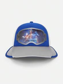 Balabala Gorra de béisbol para niños Ultraman 2026, protección solar de doble ala, estilo fresco, sombrero de verano suave y cómodo - azul oscuro - Ver 1