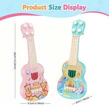 UINLE Baby 1pc Children's Music Guitar And Ukulele Toy Set - STEM Educational Game Instrument, Mini Musical Instrument, Handheld Early Learning And Creative Music Toy, Sensory Learning Toy, Interactive Game For Boys And Girls, Educational Computer Toy Gift - Multicolor - View 3