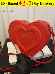 Heart-Shaped Bag Featuring A Stunning 3D Layered Aesthetic Design With Assorted Colors For  Women And Teen Girls This Exquisite Small Satchel Is Perfect For Romantic Dating Travel Music Festivals And Parties To Hold Essentials In Style Women's Bags Crossbody Bags Shoulder Bags - 彩色 - 查看 14
