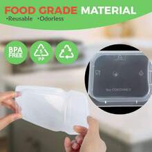 - Set Of 20 Reusable Snack Containers With Lids, New Double-Compartment Condiment Containers, 44571523 - 白色 - 查看 5