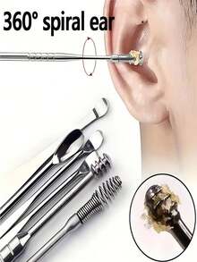 6pcs/Set Thick Toenail Clippers For Elderly - Wide Jaw Large Toenail Scissors, Includes Ear Wax Removal Tool, Suitable For Thick Ingrown Nails And Pedicure, Professional Sharp Heavy Duty Nail Clipper, Professional Manicure Care Set, Travel Case, Gift For Friends, Boyfriends And Parents - Multicolor - View 3