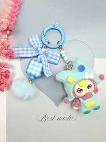 1 móc khóa hình bé gái hoạt hình dễ thương đội mũ, mặt dây chuyền hoạt hình phủ nhung, móc khóa bông xù, phụ kiện nhỏ xinh, phụ kiện túi xách, móc chìa khóa xe hơi, dây đeo chìa khóa, móc chìa khóa, phụ kiện chìa khóa, móc khóa nữ, quà sinh nhật, quà bạn bè, quà ngày lễ, quà lưu niệm sự kiện, quà tặng tiệc tùng - Nhiều màu - Xem 17