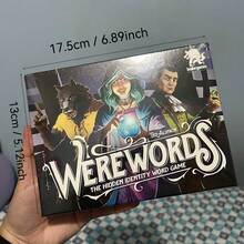 Werewolf: Hidden Identity Vocabulary Game - Party Board Game, Includes Mystery Word Cards, Werewolf Transformation Mechanism - Suitable For Adults And Teenagers - Language-Dependent Strategic Thinking Party Game - Multicolor - View 5