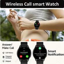 2026 Latest Fashion Classic High-End 1.50 Inch Multi-Color Silicone Strap Full-Screen Touch Screen Outdoor Sports Smart Watch For Men And Women, Wireless Calling, Call Reminder/Rejection, Message Notification, Pedometer, Wireless Music, Multiple Sports Modes, Suitable As Birthday, Holiday, Graduation, Halloween Gift For Couples, Elders, Friends, Classmates - View 5