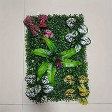 1pc Artificial Plant Wall Decor Fence, Size 40cm X 60cm, Suitable For Balcony Privacy, Ceiling, Garden And Yard Decoration - Multicolor - View 2