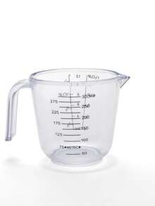 Cốc đong chất lỏng bằng nhựa 600ml/300ml/150ml, cốc đong đa năng dùng trong làm bánh và nấu nướng, dụng cụ nhà bếp thiết yếu. - Trong sáng - Xem 15