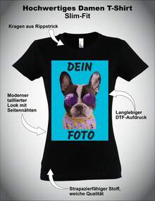 Women's T-Shirt 2026k3 Printed With Your Own Photo, Fun Personalized Gift For Women. - White - View 11