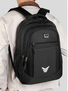 Ba lô nam thời trang thường ngày dung tích lớn, túi đựng laptop cho học sinh, túi du lịch ngoài trời, túi đi làm. - Chữ ký - Xem 8