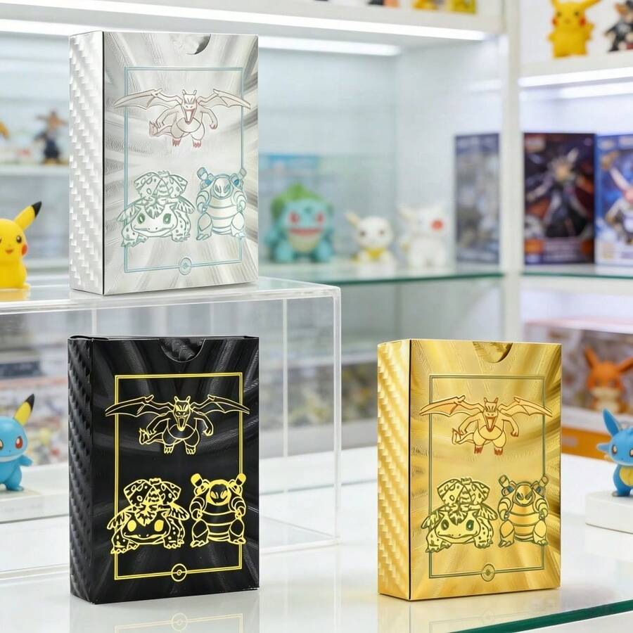 pokemon 彩虹卡牌，可爱卡通动漫卡牌游戏，适合聚会和娱乐的英文卡牌游戏 - 彩色 - 查看 1