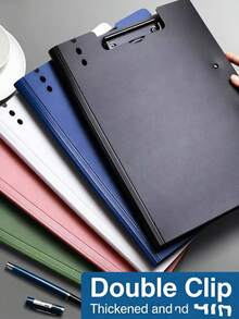 Carpeta de archivo A4, organizador de documentos de negocios, portapapeles de escritura, portafolios de currículum, sujetapapeles de examen - Talla única para todos - Ver 7