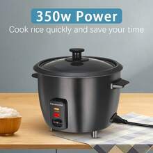 0.6L Compact Mini Electric Rice Cooker, Durable Metal Housing, Non Stick Coated Metal Inner Pot Liner, Ideal For Small Kitchens & Daily Meals - View 5