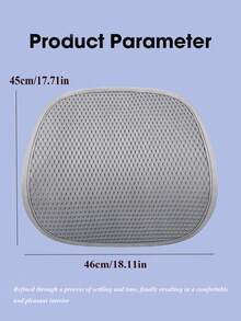 1pc Black Honeycomb Car Seat Cushion - Breathable Mesh Pad, Sandwich Structure - Suitable For All Seasons, Fit For Sedan, SUV And Truck - Anti-Slip, Breathable Seat Protector Pad, Fit For Front Seats - A - View 3