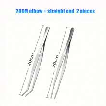 Multifunctional Stainless Steel Tweezers, Long And Durable Clamps, Suitable For Pet Feeding, Outdoor Bonsai, Repair, BBQ, DIY Jewelry Making, Aquarium Cleaning - Tweezers - View 12