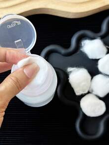 50/100 Stücke Nagellackentferner Baumwollpads, Nagel-Reinigungstücher, Gel-Nagellackentferner Pads, Einmal-Nagelpflege-Reinigungswatte - Weiss - Übersicht 2