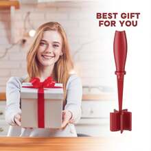 Meat Chopper, Upgrade Hamburger Smasher, Premium Heat Resistant Meat Masher For Ground Beef, Ground Turkey And More, Non Stick Mix Grinder-Red - Red - View 6