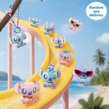 Miniso Mặt dây chuyền Disney Stitch Confession Flocked & Zootopia Kneeling Wish Book Vinyl Blind Box & Nhẫn mini Zootopia Gacha, Đồ trang trí hoạt hình, Quà tặng sưu tầm, Quà sinh nhật tuyệt vời, Chất liệu PVC (1 cái giao ngẫu nhiên) - Nhiều màu - Xem 2