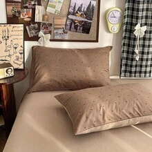 Bộ ga trải giường và vỏ gối họa tiết bướm 2/3 món, gồm 1 vỏ chăn và 2 vỏ gối (không kèm ruột chăn), chất liệu vải nhăn mềm mại, thoáng khí, phù hợp với giường đôi, giường cỡ Queen, giường cỡ King, sử dụng được quanh năm. - Rỉ Nâu - Xem 11