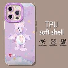 Tema de ensueño: batido de Ositos Cariñositos Morados.funda de teléfono Fundas compatibles con ,Apple,VIVO,OPPO,,, y Honor.Fabricadas en silicona TPU,ofrecen protección contra golpes y caídas. - Blanco - Ver 3