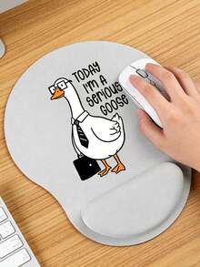 Ergonomic Goose Design Computer Mouse Pad With "Today I'm Serious Goose" Text, Ergonomic EVA Wrist Rest, Non-Slip Memory Foam Mouse Pad, Comfortable Non-Slip Base, Smooth Wrist Support Mouse Pad, Comfortable Desk Pad, Suitable For Gaming, Office, Computer, Laptop, Home Use, Graduation Souvenir, Valentine's Day, Mother's Day, Back To School Perfect Gift - Multicolor - View 7