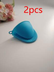 1 chiếc găng tay silicon chịu nhiệt hai ngón, găng tay nhà bếp dùng cho bát đĩa, nướng bánh, nấu nướng. - Xem 11
