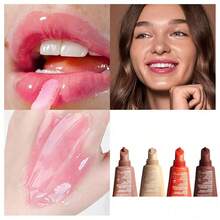 4 PCS Lip Glossy Butter Balm Set,Instant Moisture And Hydration Lip Gloss,Long-Lasting Hydrating Non-Sticky Lip Balm,Soften Dry Lips And Lip Care - 香草豆 - 查看 7