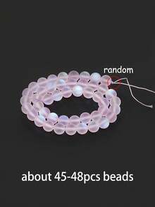 1串天然月光石珠，8毫米水晶珠，圆形月光石珠，适用于手链、项链、耳环等首饰制作 - 彩色 - 查看 14