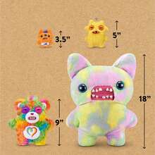 ZURU出品的Fuggler Care Bears 9英寸毛绒玩具（Cheer Bear）——滑稽丑陋的怪物毛绒玩具，长着类似人类的牙齿，适合儿童、青少年、成人和跨界粉丝收藏。 - 彩色 - 查看 10