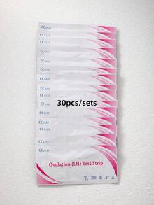 30片装LH排卵试纸，快速家用测试条，家庭装 - 粉紅色30pcs LH試紙 - 查看 5