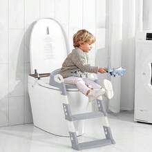 Children's Toilet Seat, Foldable Potty Training Toilet Seat With Step Stool For Toddlers - Multicolor - View 2