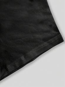 Men's T-Shirt With Angel Design - Black - View 4