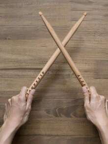 Customized Engraved Drumsticks, Personalized 5A Maple Wood Drumsticks, Drummer Gift, Personalized Drum Accessories, Customized Drum Stick Set, Anniversary, Christmas, Birthday Gift For Drummer, Unisex, Music Instrument Accessories, Personalized Wooden Products, Personalized Musical Instrument Accessories, Street Fashion - Multicolor - View 4