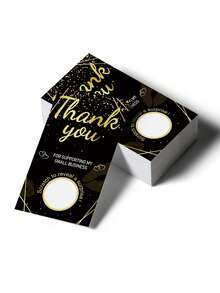50Pcs Black Gold Scratch Off Stickers 2 Designs Surprise Gift Cards For Christmas Party Game Prizes Teacher Rewards Family Gatherings - Scratch Card - View 5