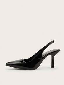 Giày sandal đế thấp mũi nhọn cho nữ - màu đen - Xem 5