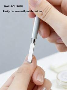 2pcs Integrated Manicure Tool Set, Includes Nail Clipper, Cuticle Nipper, And Cuticle Pusher. Stainless Steel Construction, Short Sharp Blades (Curved Design) For Precise Trimming Of Cuticles And Hangnails, Softening And Pushing Back Cuticles - Multicolor - View 6