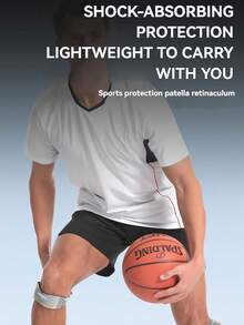 1pc Adjustable Breathable Anti-Collision Compression Sports Knee Sleeve - Multicolor - View 5