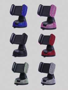 Giá đỡ điện thoại ô tô gắn vít, giá đỡ định vị có giác hút xoay được (1 chiếc) - Nhiều màu - Xem 2