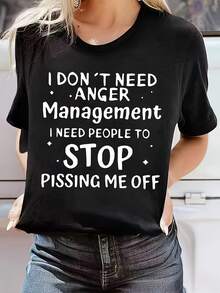 Women T-Shirts - Black - View 5