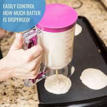 Pancake Batter Dispenser With Handle, Baking Tool For Pancakes, Cupcakes, Waffles & Muffins, Kitchen Baking Accessory - 查看 5