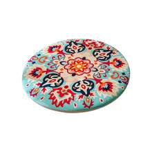 SANMOSPIN 1 chiếc đệm ngồi tròn kiểu Bohemian họa tiết hoa, có thể tháo rời và giặt được, chống trượt, tạo cảm giác thoải mái cho ghế văn phòng, ghế ăn gia đình, phòng học, trang trí nhà cửa. - Nhiều màu - Xem 17