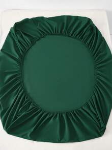 3pcs Soft & Comfortable Brushed Woven Fitted Sheet Set (1*Fitted Sheet + 2*Pillowcases), Olive Green, Suitable For Bedroom, Guest Room, All Season, Machine Washable - Dark Green - View 6