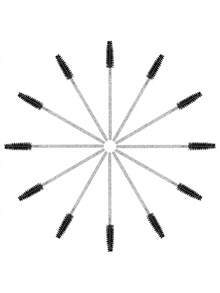 50/150支装一次性睫毛刷睫毛膏涂抹器 - 黑色、粉色、玫瑰红 - 彩色 - 查看 11