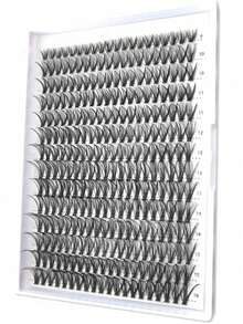 LIMEIKAI 280pcs 30D Curly 9-16mm DIY False Eyelashes, Natural & Lightweight, Delicate & Soft, Reusable, Suitable For Beginners For Daily, Date, Party, Music Festival, Halloween And Other Occasions - View 8