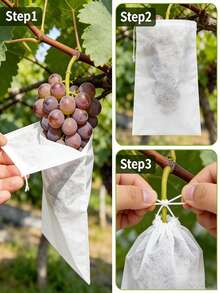 10pcs Insect Cover, Fruit Tree Protector, Shoe Storage Bag, Non-Woven Fabric, Insect And Dustproof, Suitable For Gardens, Landscaping, And Shoe Storage. Essential Gardening Supplies, Perfect For Wedding Season, Graduation Season, And Mother's Day Gifts. - beraneka warna - View 8