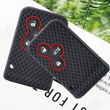 Bao đựng chìa khóa xe hơi bằng silicon mềm cao cấp dành cho Renault Scenic Clio Logan Megane 2 3 Koleos, loại 3 nút. - đen - Xem 3