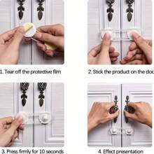 2/4/6/8/10/12pcs Kids Safety Locks - For Cabinet Locks - Soft Bendable Locks Suitable For Cabinets, Drawers, Cupboards, Ovens, Fridges, Wardrobes, Doors And Windows - Multicolor - View 5