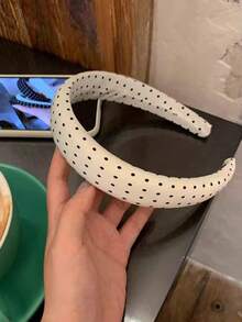 Băng đô rộng vành màu đen trắng mới năm 2026, băng đô mỏng cài tóc dành cho nữ. - Nhiều màu - Xem 3