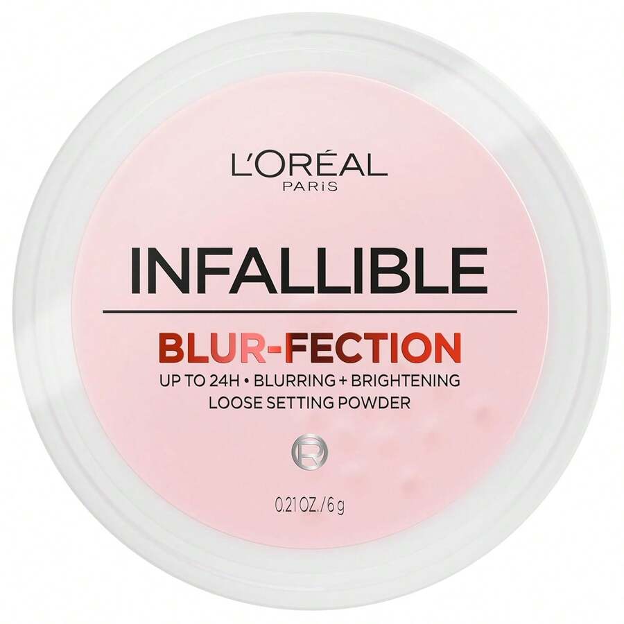 L'Oréal Paris L'Oreal Paris Infallible Blur-Fection Longwear Loose Setting Powder, Blurring Face Powder With Up To 24HRs Of Wear, Brightening Deep Pink, 1 Kit - 05 HỒNG ĐẬM - Xem 1